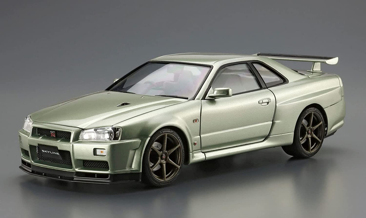 Aoshima The Model Car 1/24 Nissan BNR34 Skyline GT-R V-spec II Nur. '02  Plastic Model