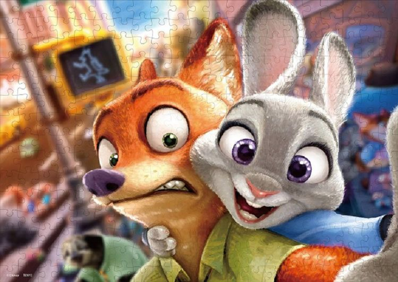 【ぺたん】ことりのおおきなあそびば Jigsaw Puzzle Disney Zootopia Two Buddies (300 Pieces)