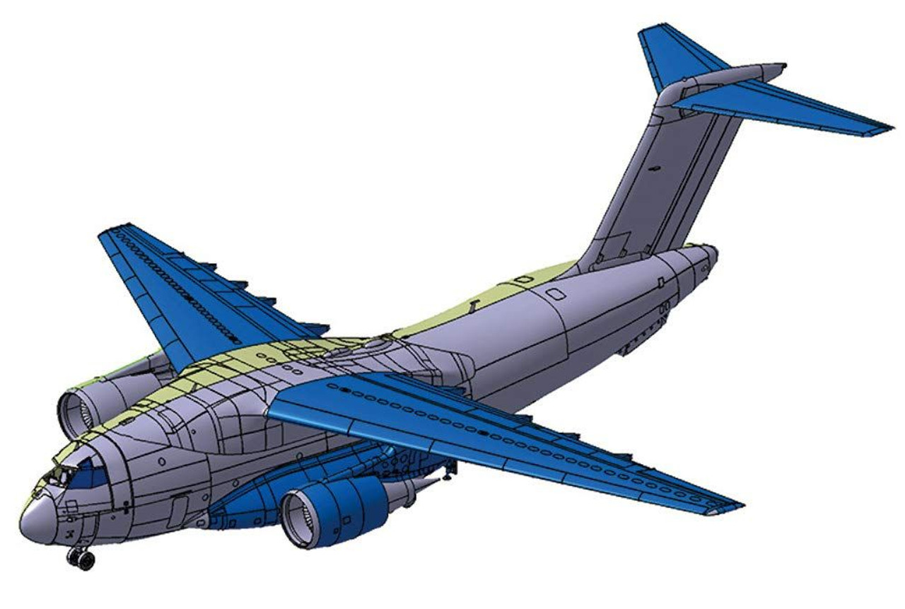Aoshima 1/144 Aircraft No.3 JASDF C-2 Transporter Plastic Model tracking 