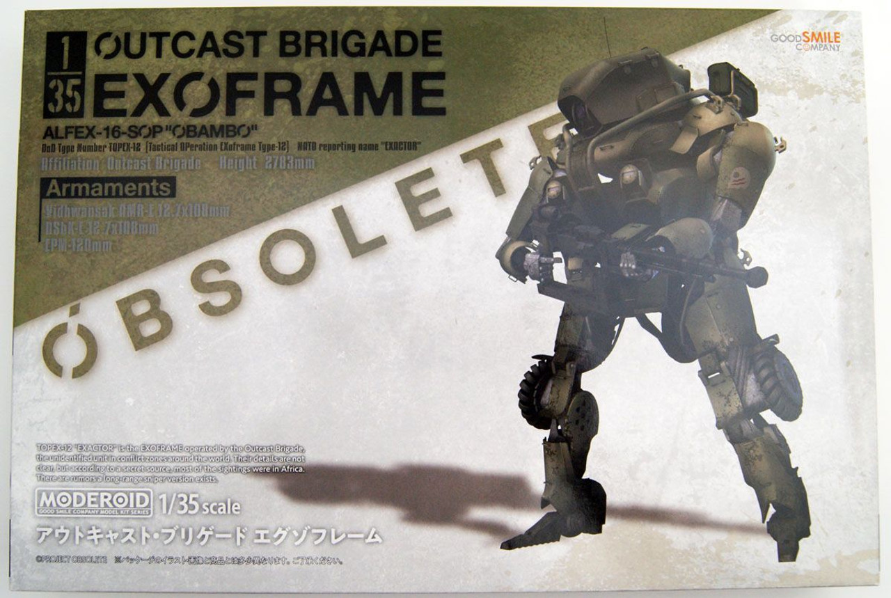 MODEROID OBSOLETE 1/35 Outcast Brigade Exoframe 1/35 scale PS assembly type plas 