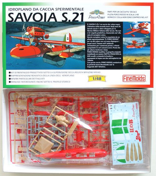 Fine Molds 1/48 Studio Ghibli Porco Rosso Savoia S.21 Seaplane