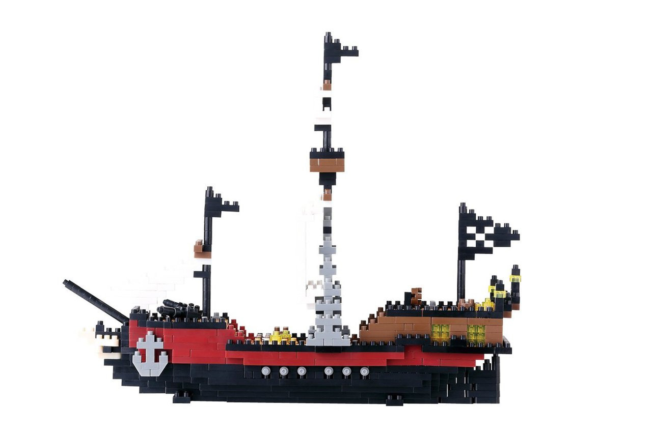 Kawada NBM-011 nanoblock Pirate Ship - Plaza Japan