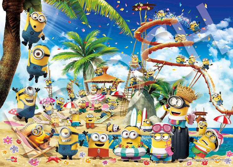 ミニオンズ(60) Jigsaw Puzzle Minions Beach Party (500 Pieces)