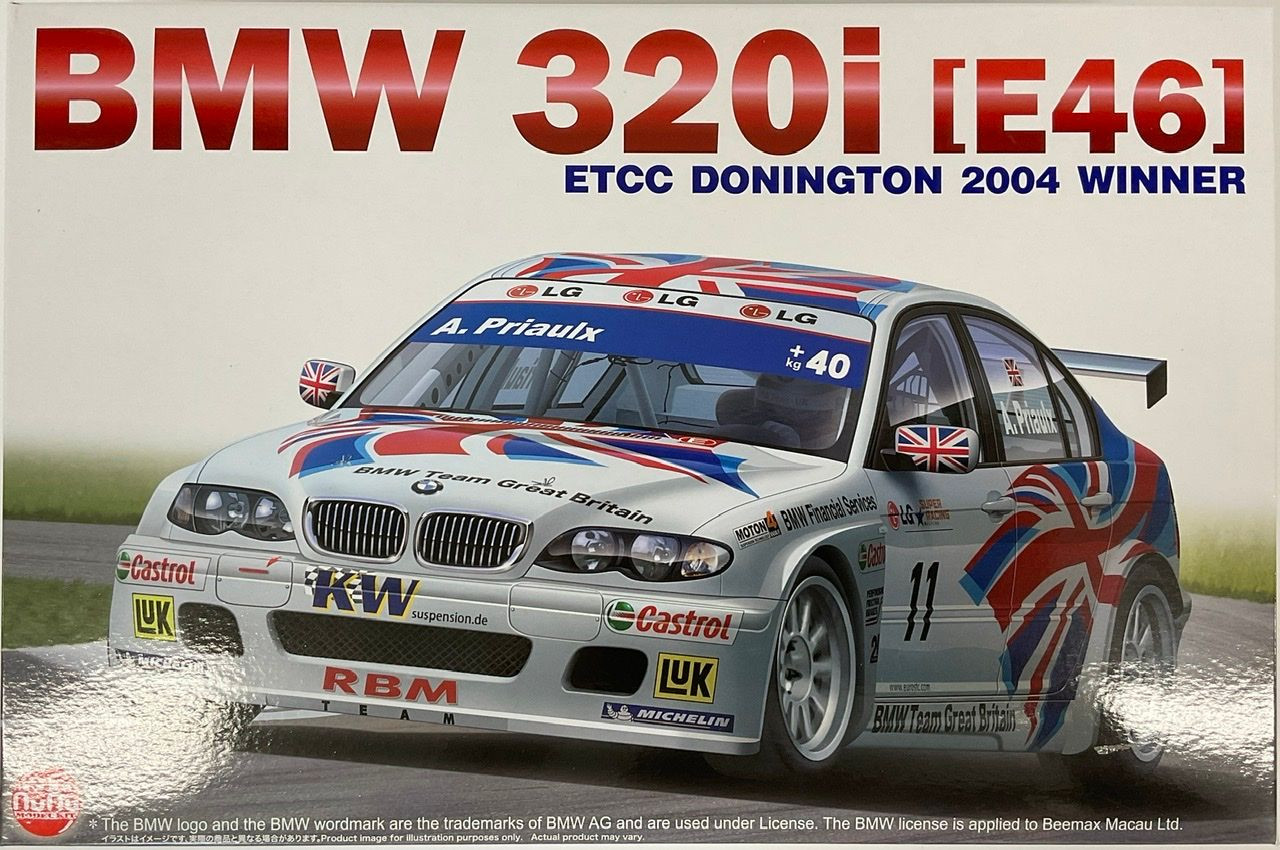 Platz 1/24 Racing Series BMW 320i E46 2004 ETCC Donington Winner Plastic  Model Kit