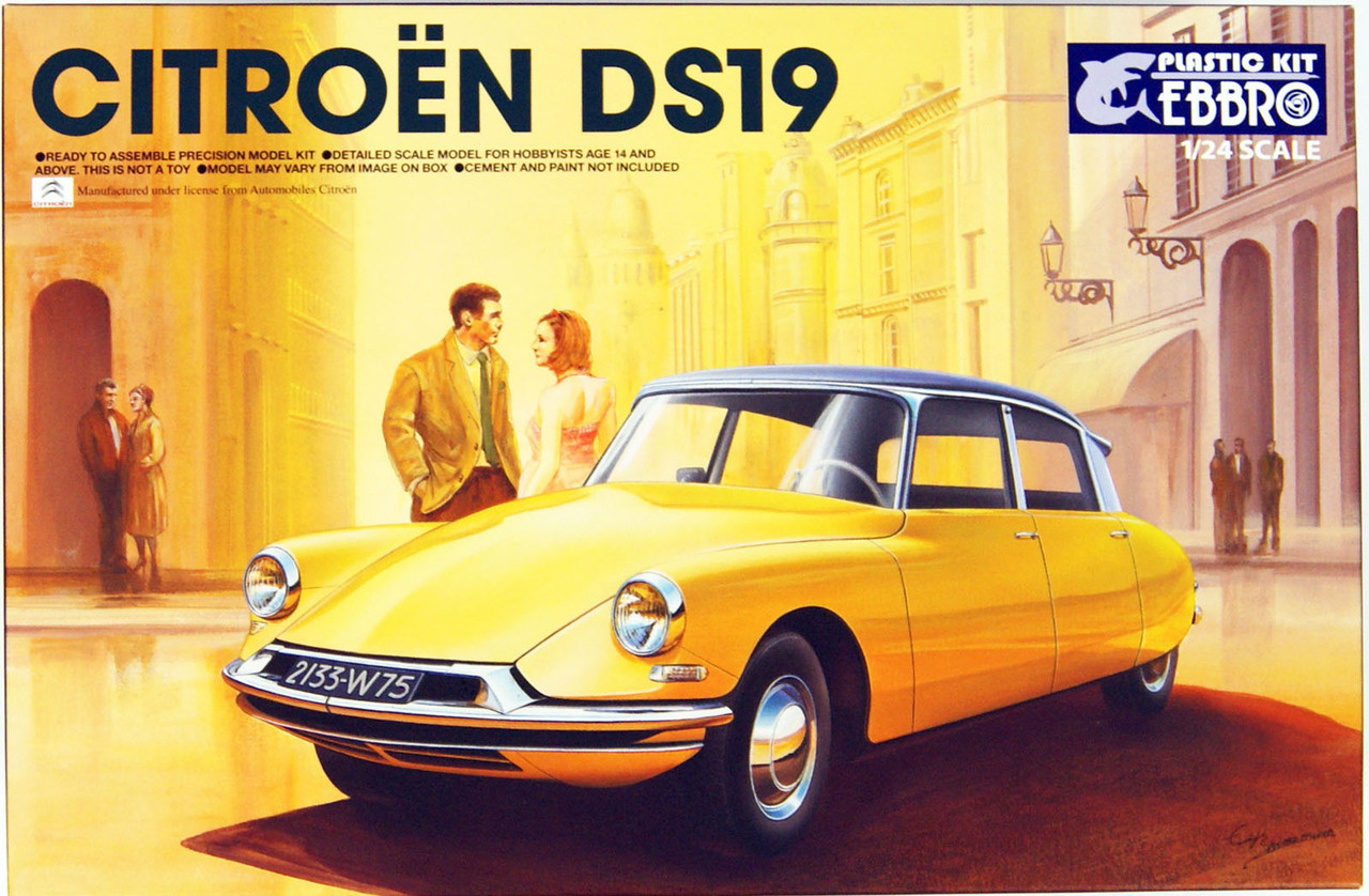 EBBRO 1/24 CITROEN DS19 プラモデル Ebbro 25005 Citroen DS19 1/24 Scale plastic model Kit - Plaza Japan