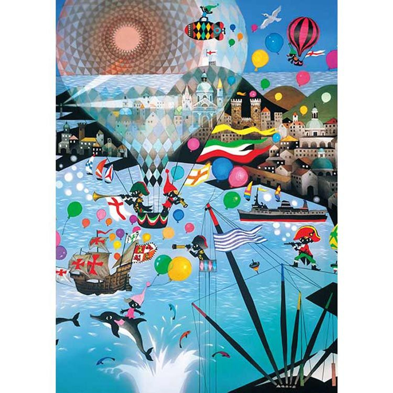 Jigsaw Puzzle Sea of Genoa By Seiji Fujishiro (500 Pieces)