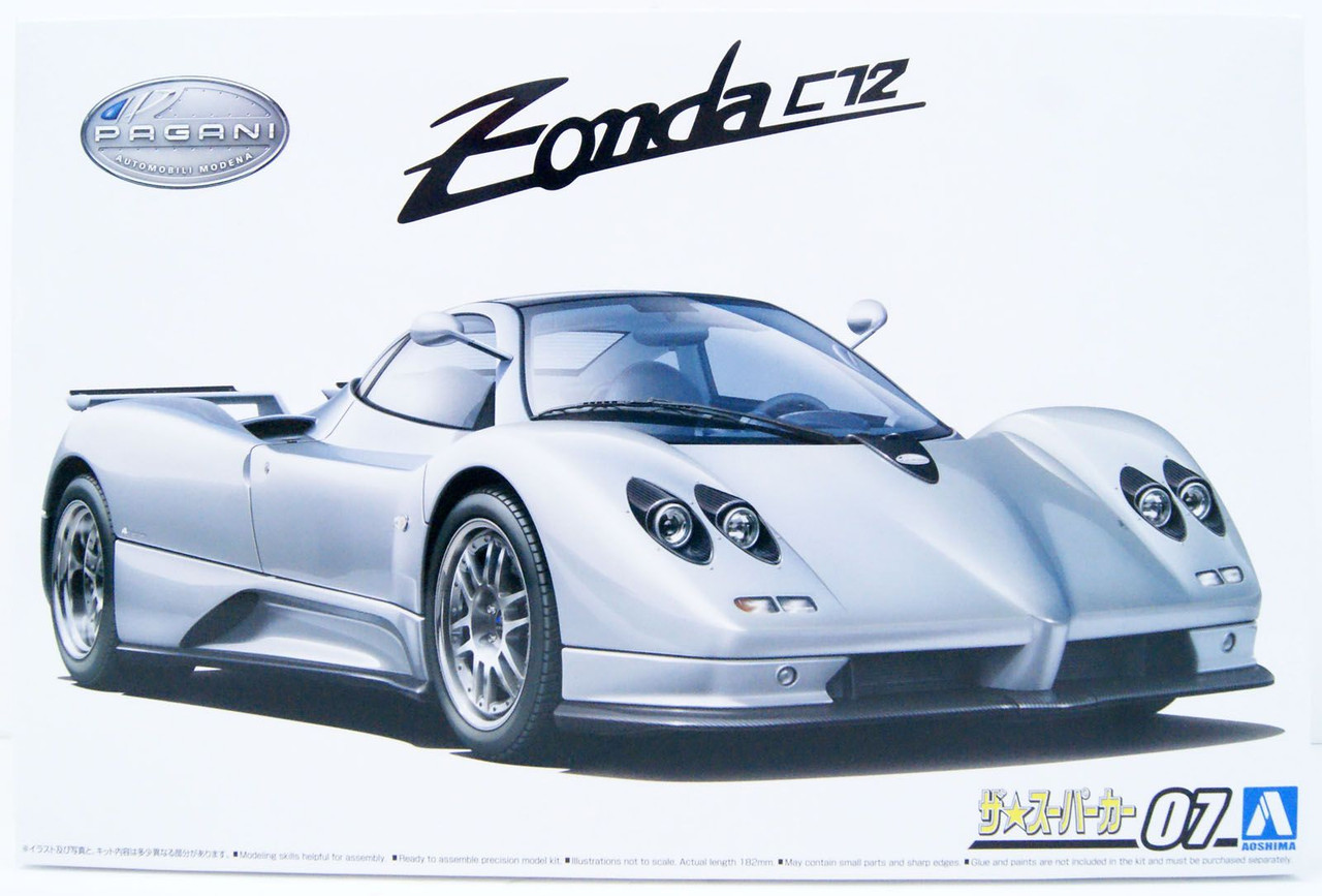 The Super Car No.7 1/24 '00 Pagani Zonda C12S Plastic Model