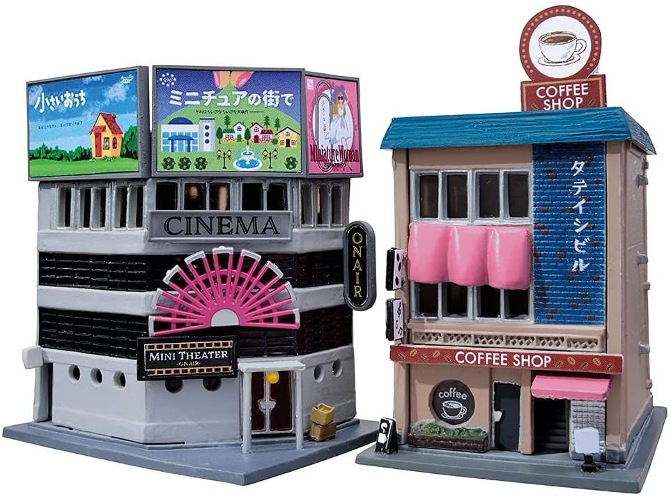 okaap　ショッピングモール模型 Building 169) Mini Theater/ Coffee Shop (N scale)