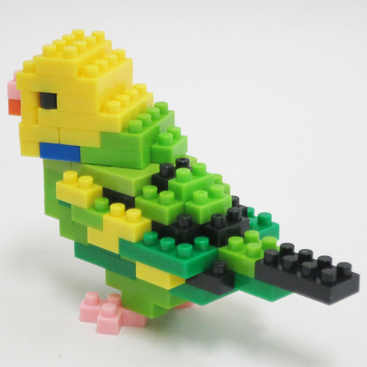 Kawada NBC-167 nanoblock Budgerigar Green Opaline - Plaza Japan