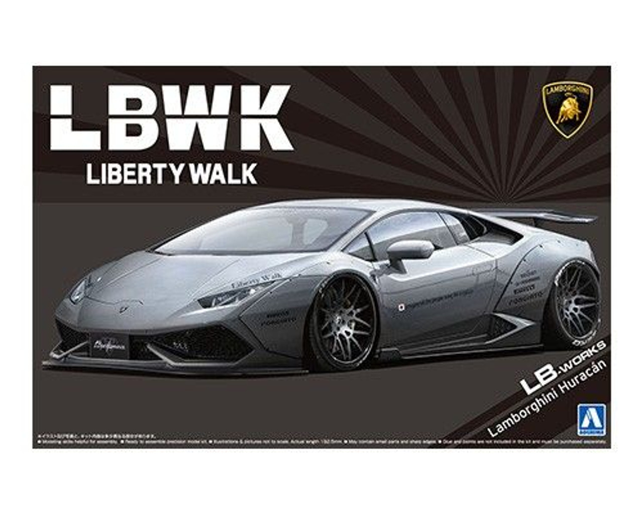 Aoshima Liberty Walk 1/24 Lamborghini Huracan Ver.2 Plastic Model