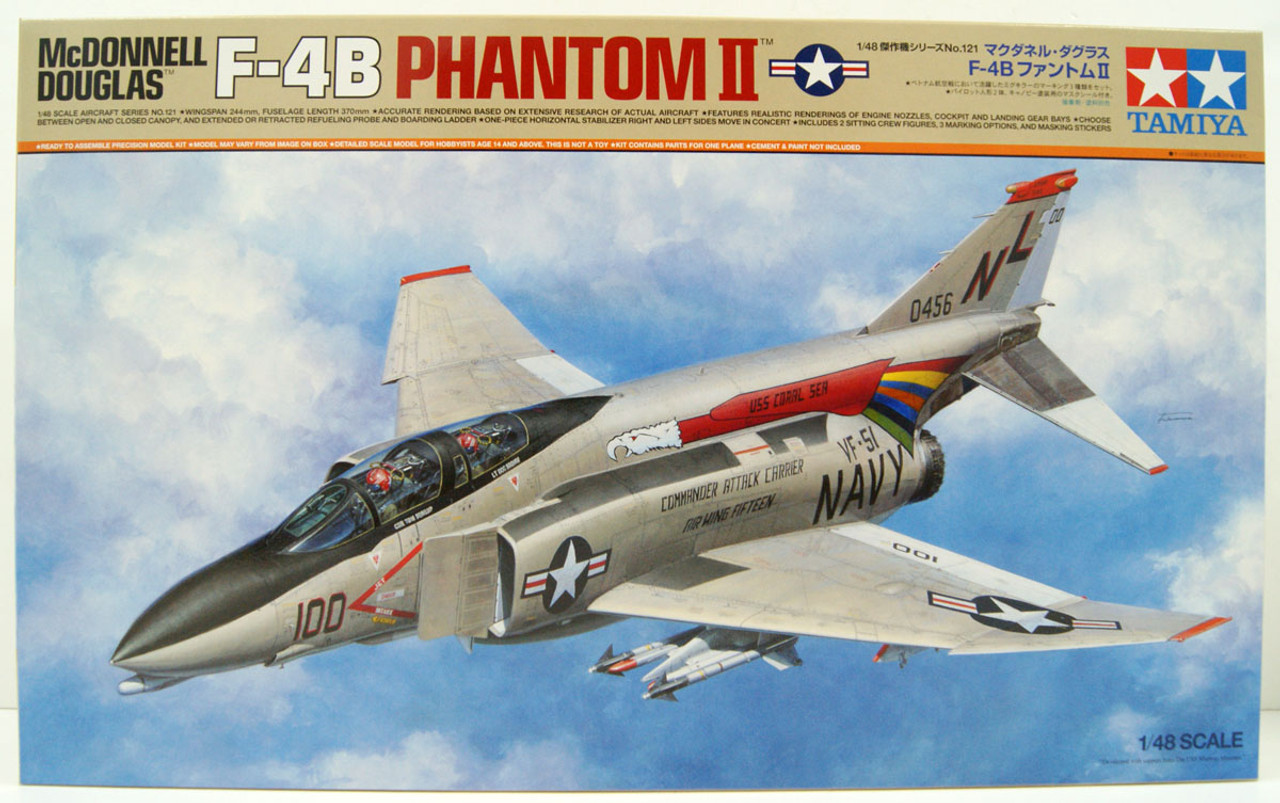 Tamiya 1/48 McDonnell Douglas F-4B Phantom II Plastic Model