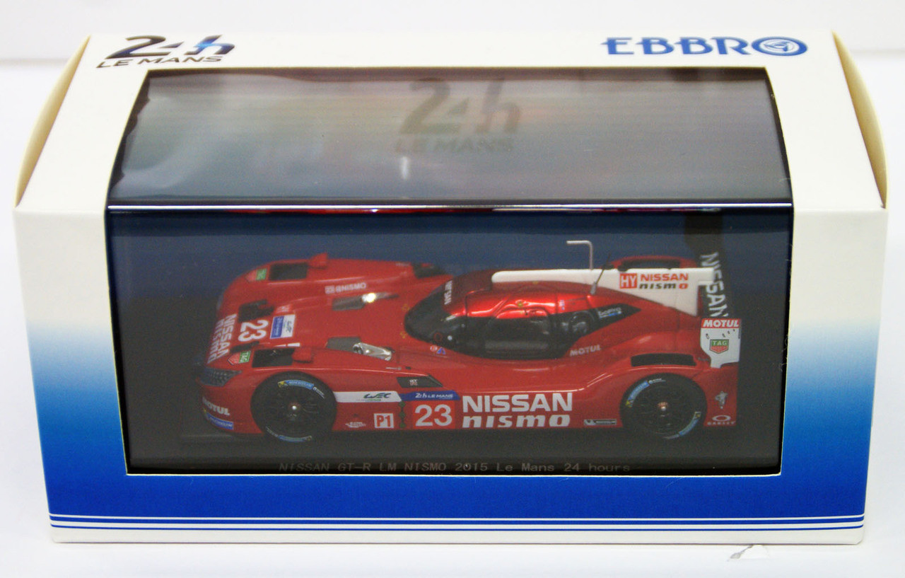 Ebbro 45256 NISSAN GT-R LM NISMO 2015 Le Mans 24 hours No.23 Red 1/43 Scale