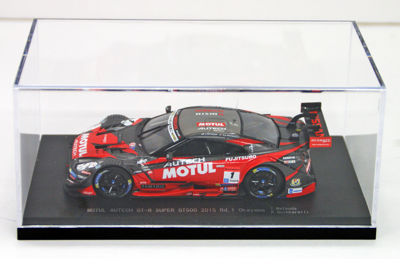 Ebbro 45260 MOTUL AUTECH GT-R SUPER GT500 2015 Rd.1 Okayama No.1 Red 1/43  Scale