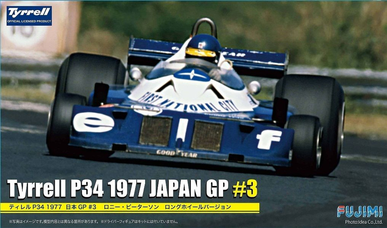 Grand Prix 1/20 Tyrrell P34 1977 Japan GP #3 Long Wheel Plastic Model