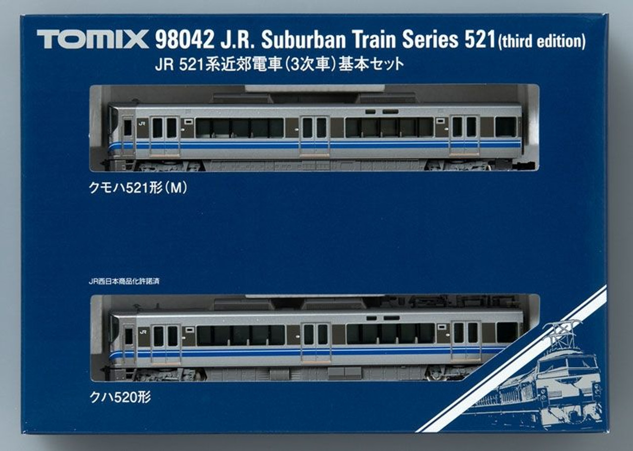 お得100%新品▼TOMIX-98042&98043▼JR西日本/521系-3次車(225系のスタイル)/基本+増結=4両セット/インレタ＆ホロは装着済/北陸エリア/中古 近郊形電車