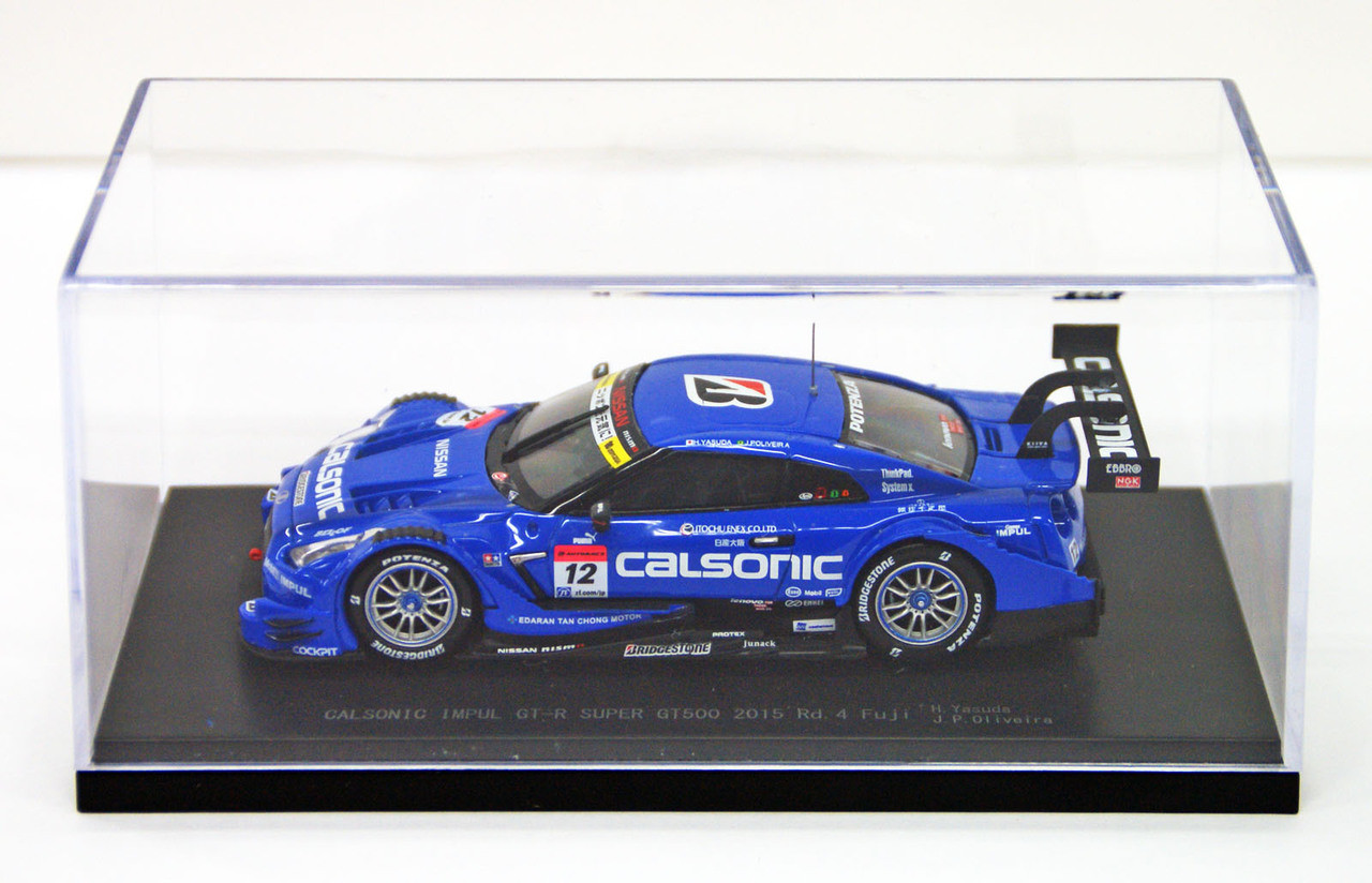 Ebbro 45278 CALSONIC INPUL GT-R FUJI 2015 No.12 Blue 1/43 Scale