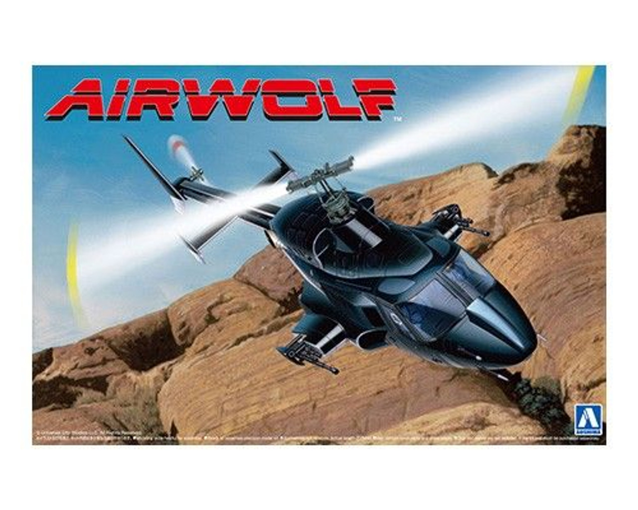 Airwolf 1/48 Limited Edition with Extra Clear Body Plastic Model