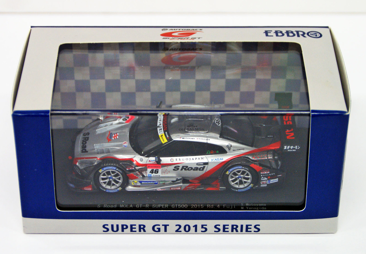 Ebbro 45279 S Road MOLA GT-R SUPER GT500 2015 Rd.4 Fuji No.46 Silver