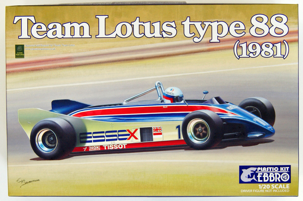 Ebbro 20011 Team Lotus Type 88 1981 1/20 Scale plastic model Kit