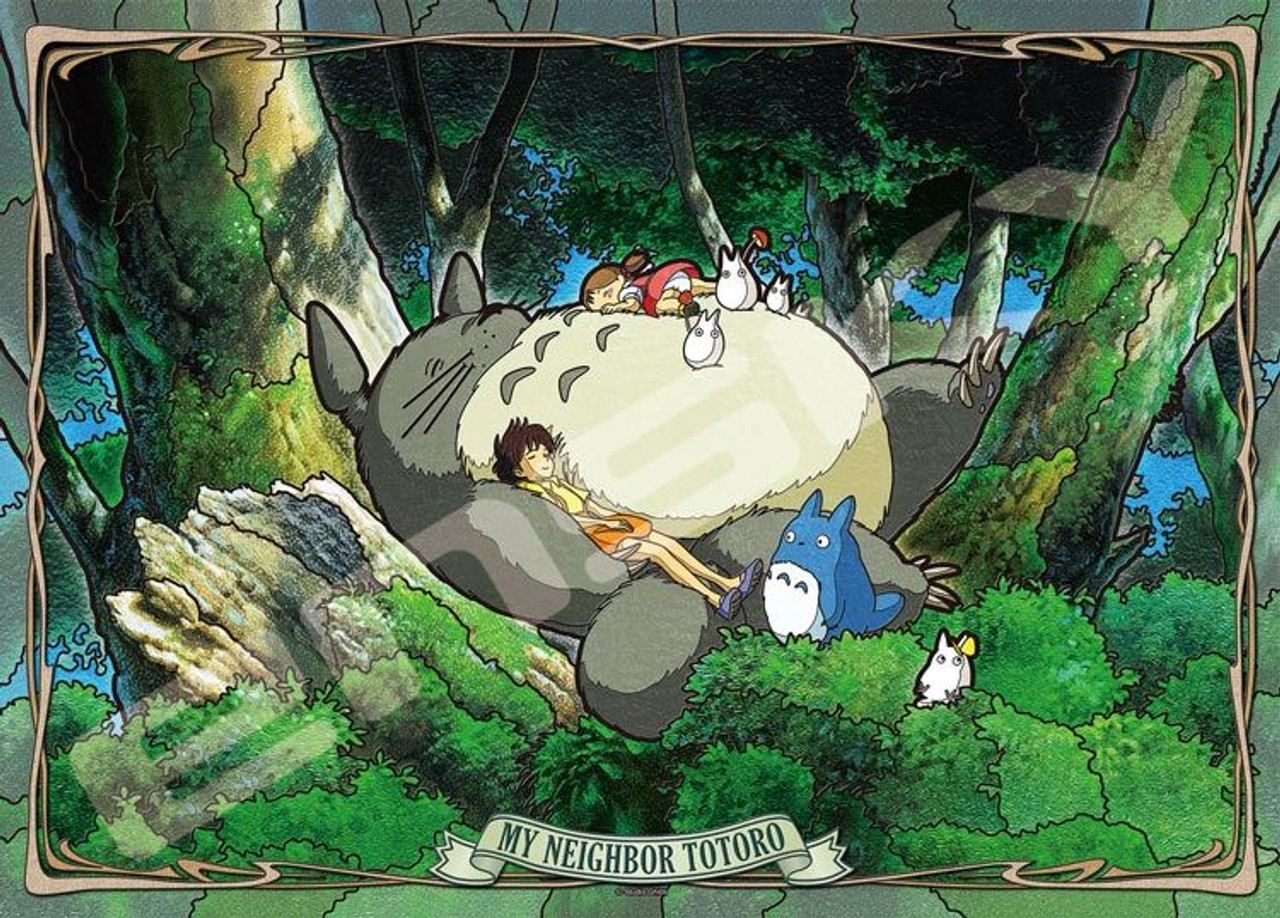 Studio Ghibli via Bluefin Ensky My Neighbor Totoro Napping with Totoro 500  Piece Jigsaw Puzzle - Official Studio Ghibli Merchandise (500-247)