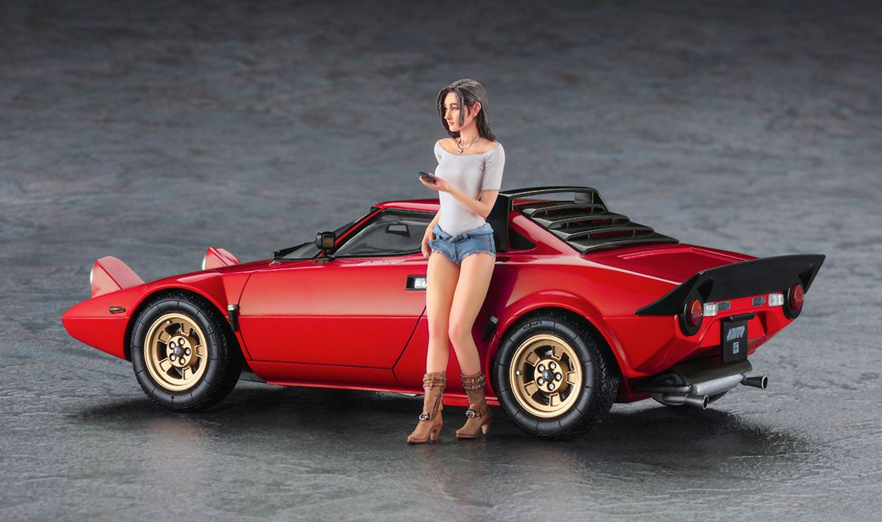 ニチモ　Lancia Stratos HF 1/24 1/24 Lancia Stratos HF Stradale w/Italian Girl Figure