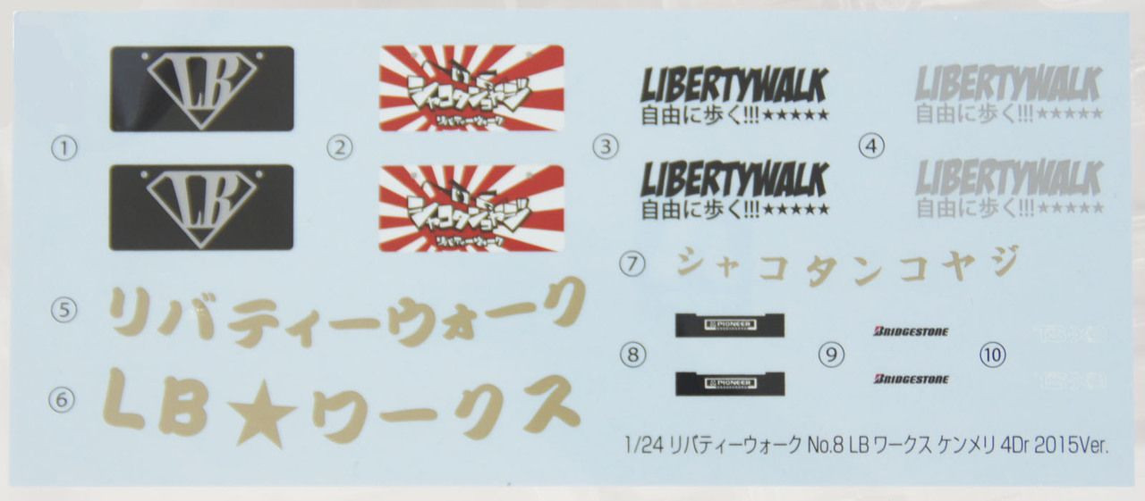 Aoshima 1/24 Liberty Walk LB Works Nissan Skyline Kenmeri 2Dr from Japan  4261