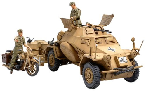 TAMIYA Sd.Kfz.222 1:35 Modellbausatz - Deutscher Panzerwagen WWII Mit Fotoätzteilen
