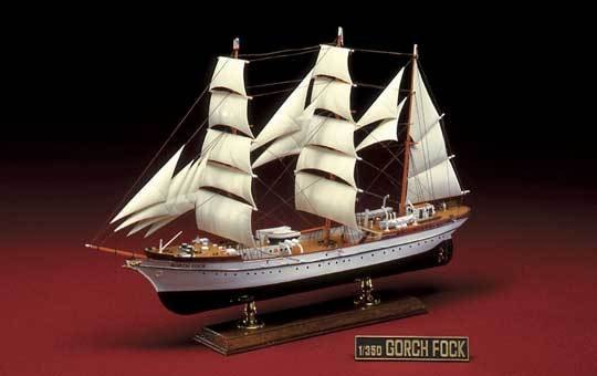 Aoshima 44285 GERMAN 3-MAST BARK GORCH FOCK Sailing Ship 1/350 Scale ...