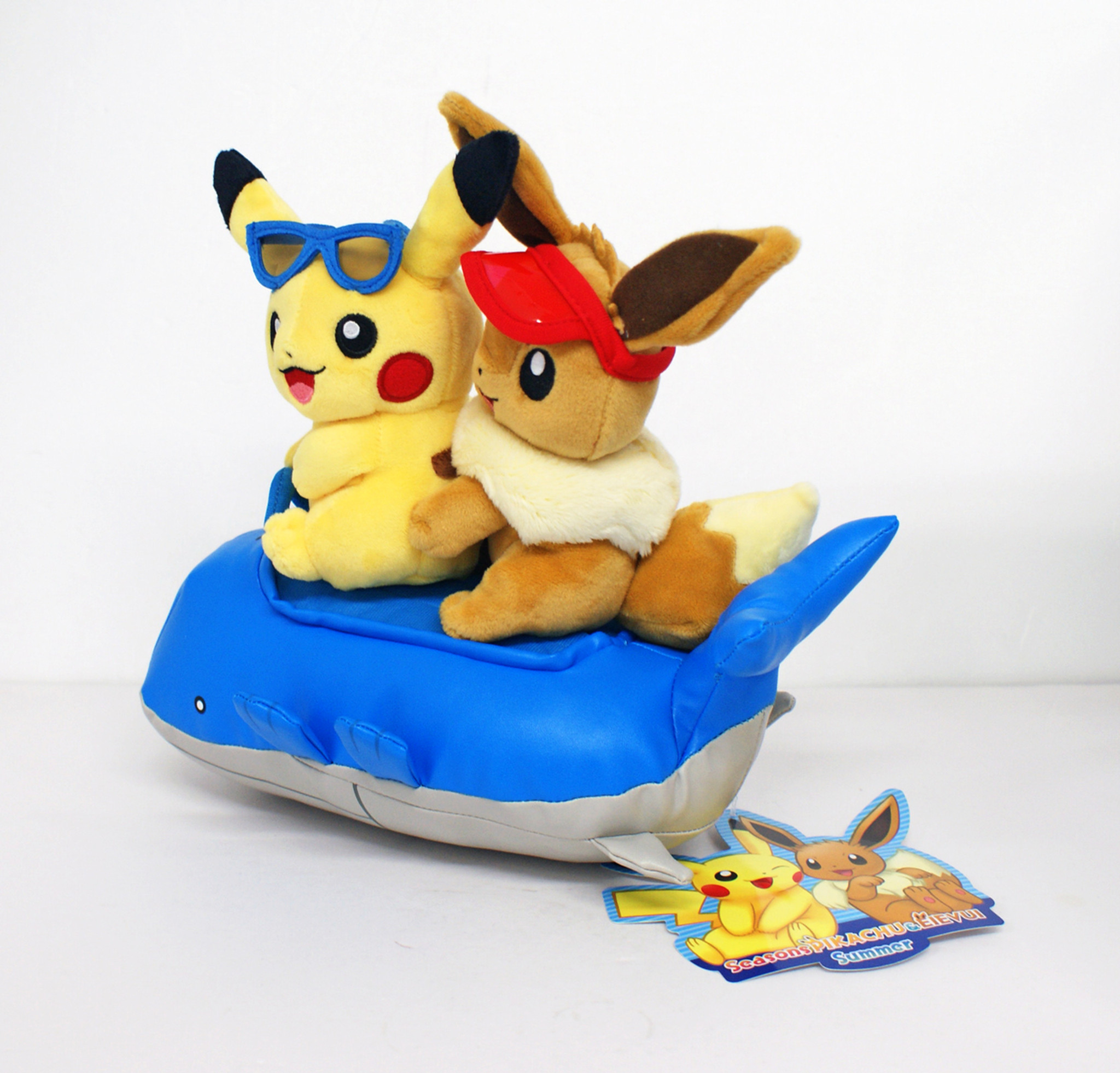 Pokemon Center Original Plush Doll Season S Pikachu Eevee Summer Japan Film Tv Spielzeug