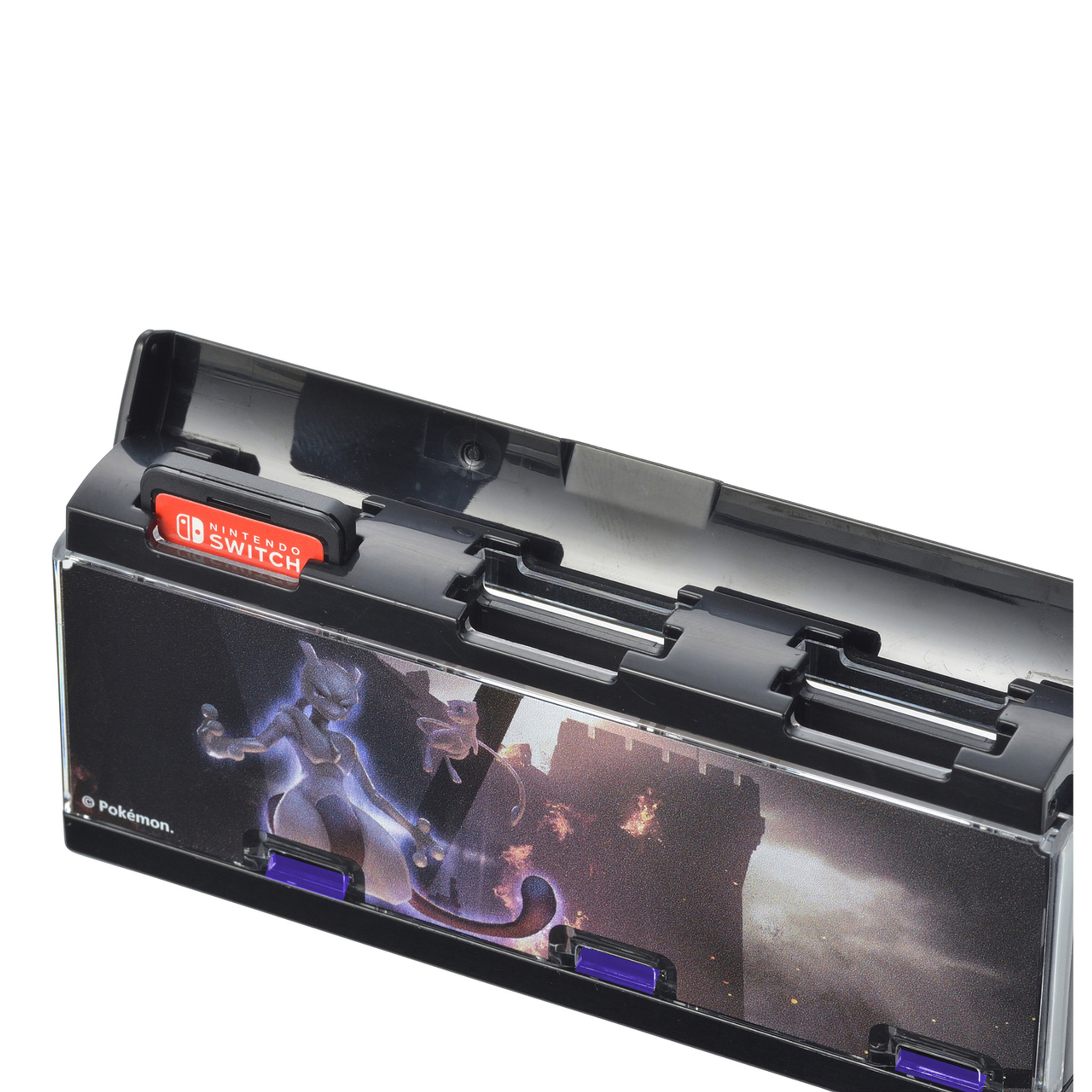 Pokemon Center Original Mewtwo Strikes Back Evolution Game Card Case For Nintendo Switch