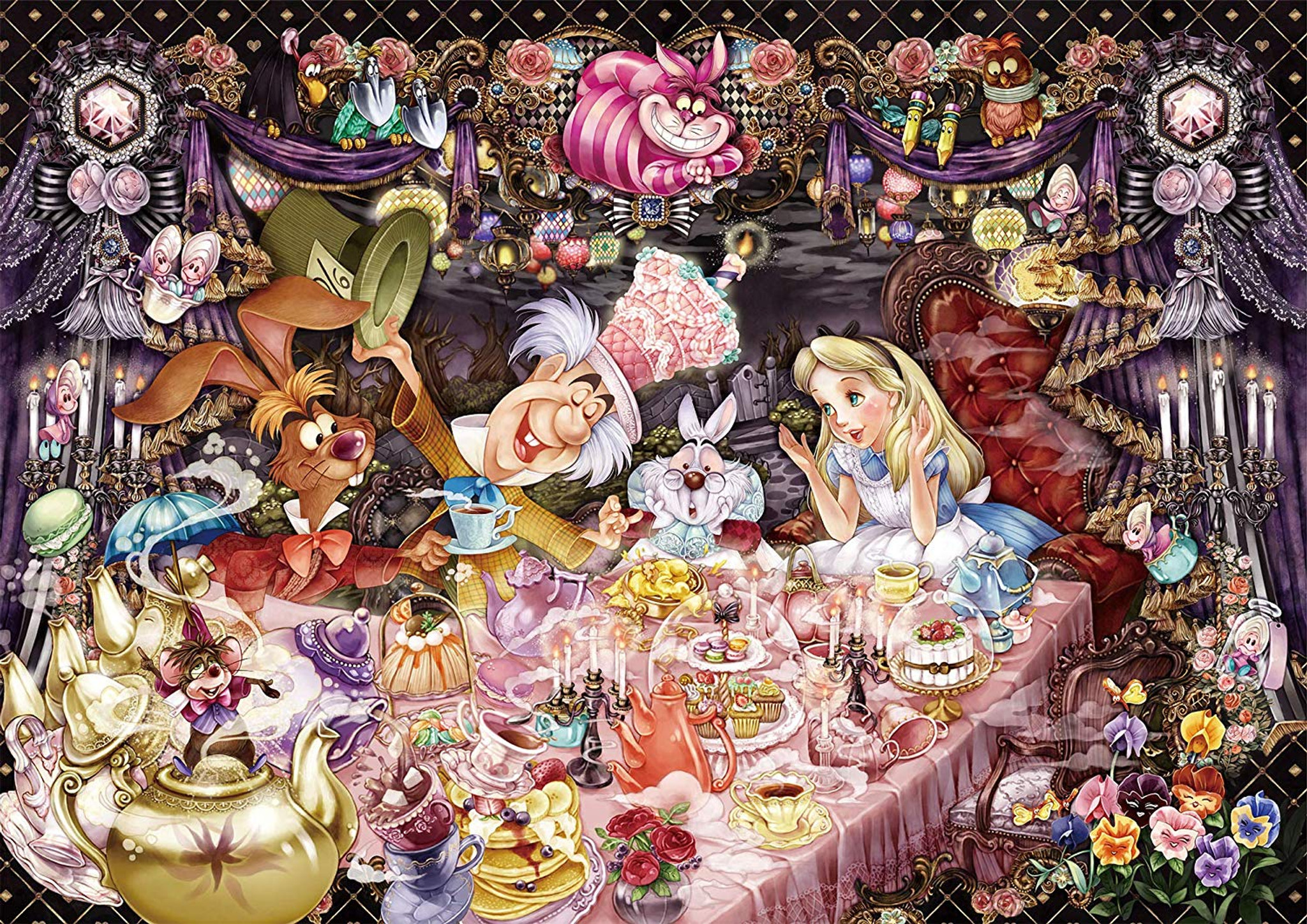 Tenyo Japan Jigsaw Puzzle Dw 1000 004 Alice In Wonderland Tea Party