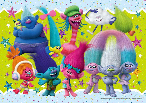 Epoch Jigsaw Puzzle 03-055 Trolls & Friends (108 Pieces)