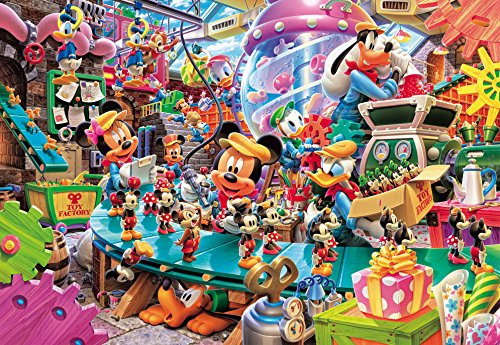 Tenyo Japan Pure White Jigsaw Puzzle DP-1000-021 Disney Mickey's Toy Factory (1000 Pieces)