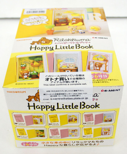 Re-ment 172149 Hako-rium Rilakkuma Happy Little Book 1 BOX 6 Figure Complete set