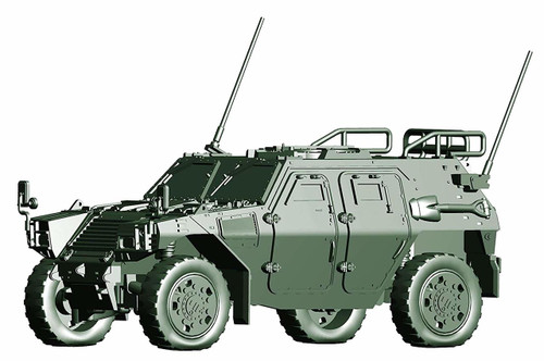 Fujimi 72M-18 JGSDF Light Armored Vehicle Commander / Machine Gun 2 Set 1/72 scale kit