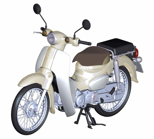 Fujimi 12NX-1EX-1 Honda Super Cub 110 (Virgin Beige) 1/12 Scale Pre-Painted Kit