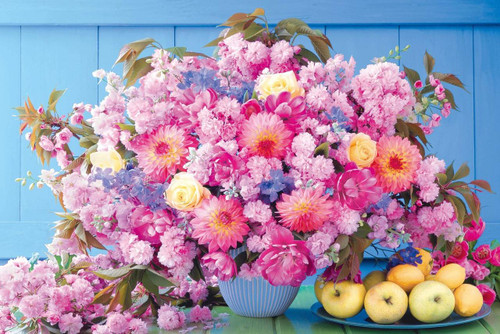 Epoch Jigsaw Puzzle 11-588 Flower Become a Heroine Who is Loved! Romance Pink (1000 Pieces)