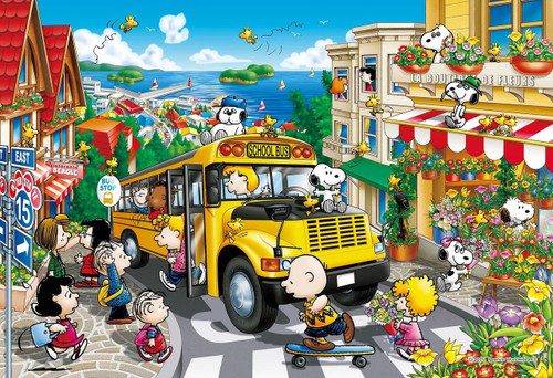 Epoch Jigsaw Puzzle 26-312s Peanuts Happy School Bus (300 Pieces)