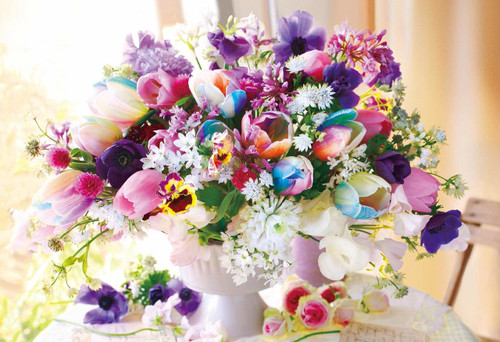 Epoch Jigsaw Puzzle 31-511 Flower Give Peace & Healing Purple (1053 S-Pieces)