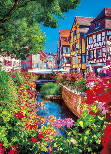 Yanoman Jigsaw Puzzle 05-1017 Alsace Wine (France) (500 Pieces)