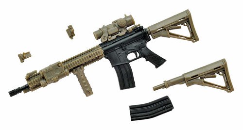 Tomytec LA037 Military Series Little Armory M4A1 Sopmod Block 2 Type 1/12 Scale Plastic Model Kit