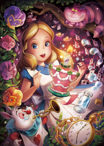 Tenyo Japan Jigsaw Puzzle D500-491 Disney In a Sparkling Dream (Alice in Wonderland) (500 Pieces)