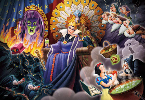 Tenyo Japan Jigsaw Puzzle DPG500-220 Disney Distorted Self-Esteem (Snow White and the Seven Dwarfs) (500 S-Pieces)