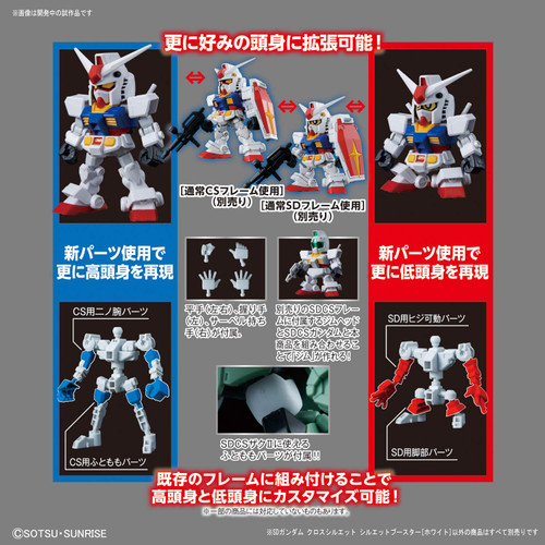 Bandai SD Gundam Cross Silhouette Silhouette Booster (White) Non-scale
