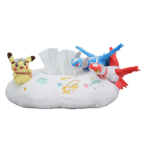 Pokemon Center Original Tissue Box Cover Pikachu Riding Latias & Latios
