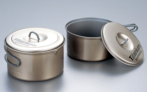 Evernew ECA413 Ceramic Series Titanium Non-Stick Large Pot Set L