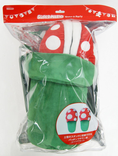 Nintendo Super Mario Home & Party Room Slippers (Piranha Plant/Earthen Pipe)