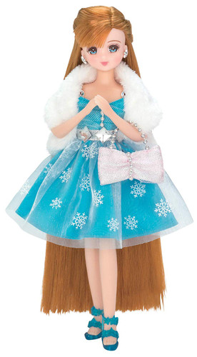 Takara Tomy Licca-chan Jewel Up Snow Jewel Dress Set (125891)