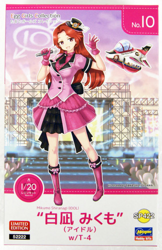 Hasegawa SP422 Egg Girls Collection No.10 Mikumo Shiranagi (Idol) w/T-4 1/20 Scale Kit