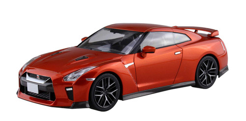 Aoshima 56387 07-A Nissan GT-R (Orange) 1/32 Scale Pre-Painted Snap-Fit Kit